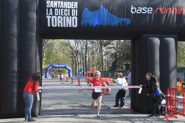 Carlo all'arrivo del Duathlon di Torino, gara podistica e ciclistica