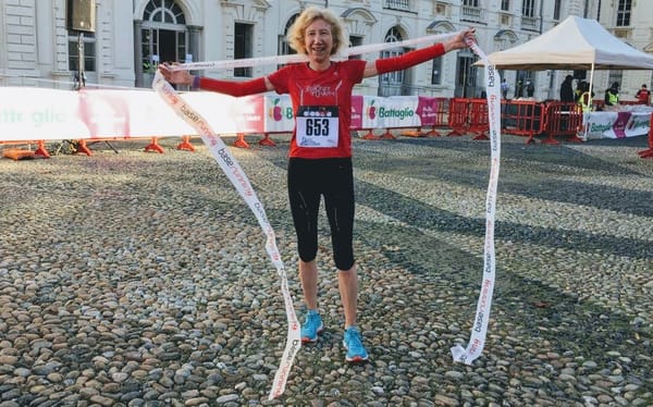 Lungofiume Po a Torino durante una gara di corsa